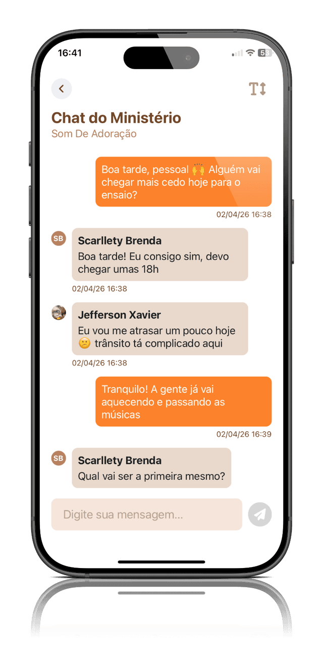iPraise - Chat do Ministério